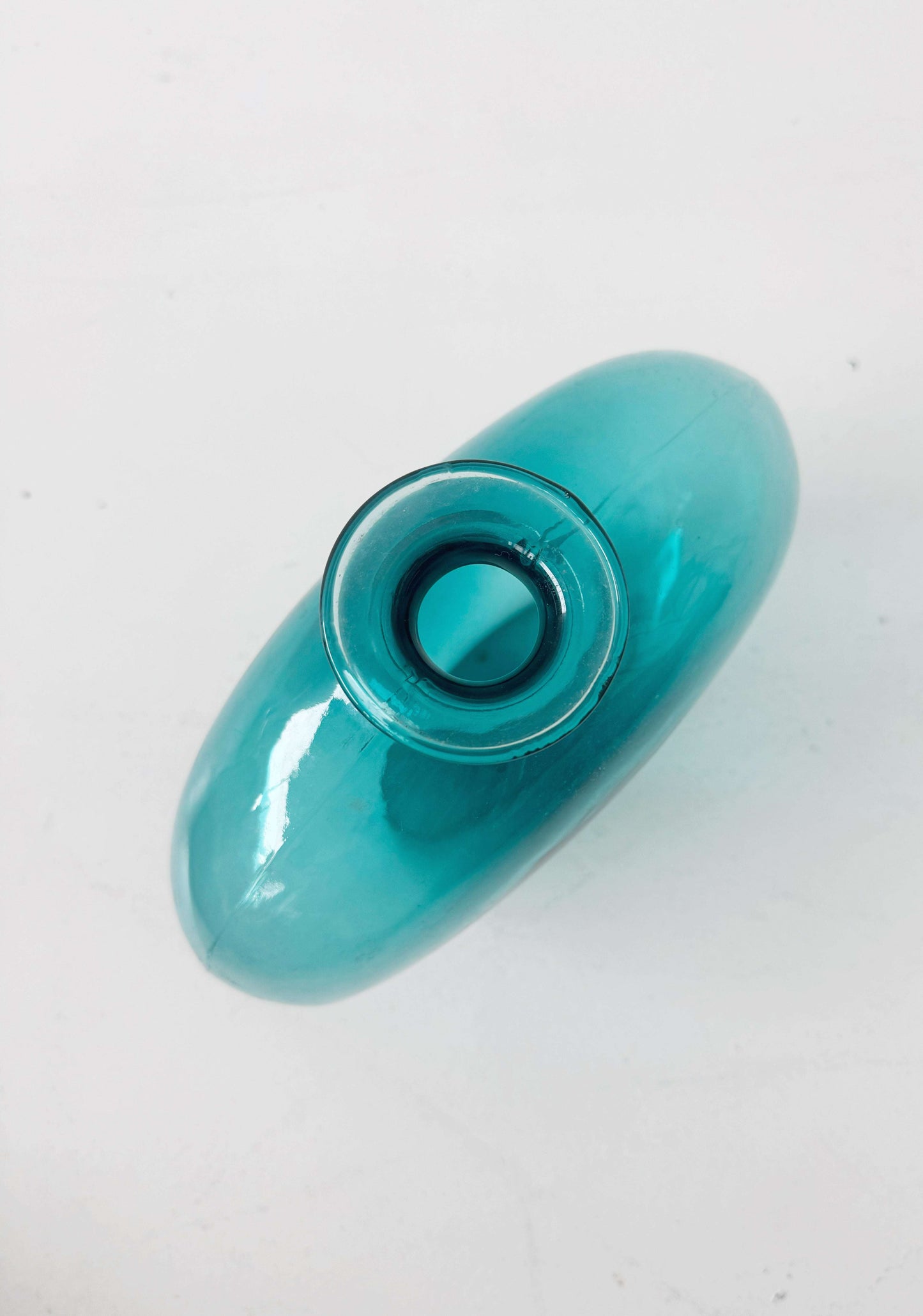 Colored glass vase