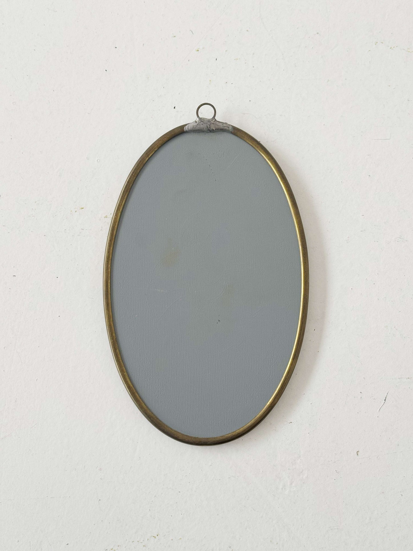 1960s decorated oval wall mirror
