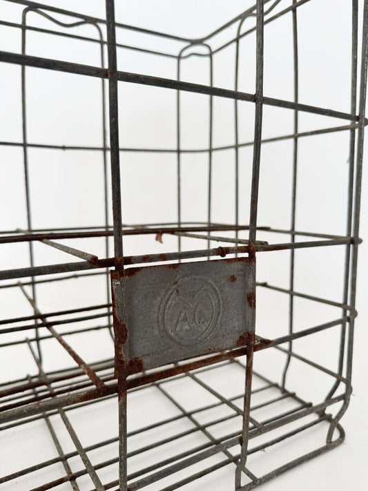 1960s metal bottle holder