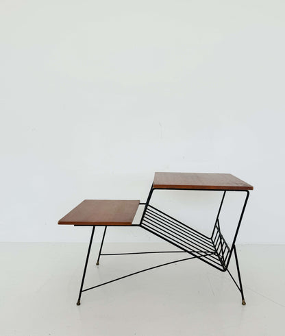 Coffee table with magazine rack from the 1960s