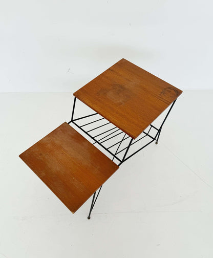 Coffee table with magazine rack from the 1960s