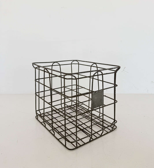 Vintage metal bottle holder