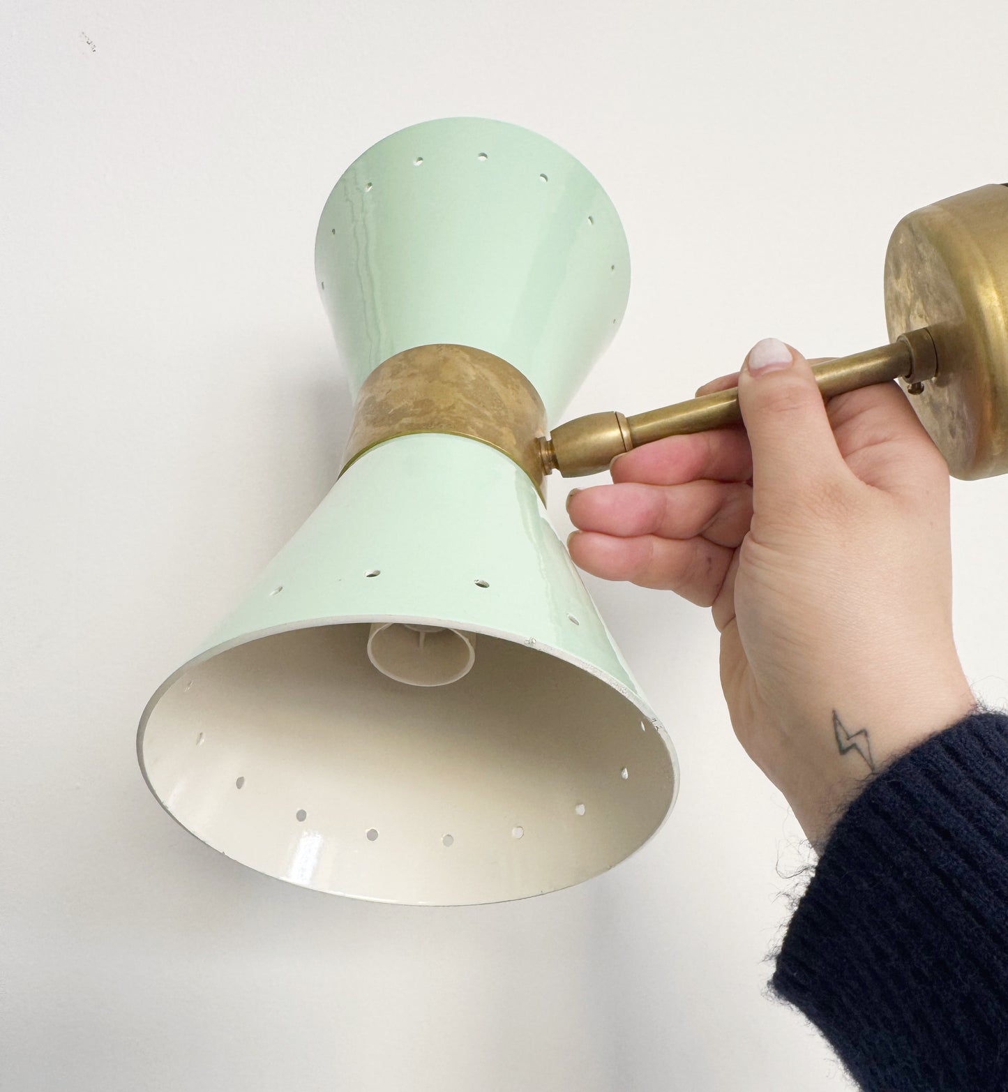 Brass and aluminum applique