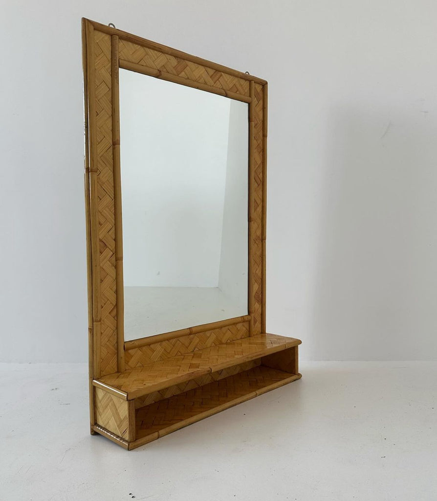 Mirror with shelf