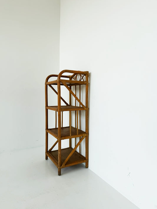 Scaffale in bambù e rattan – 1960s