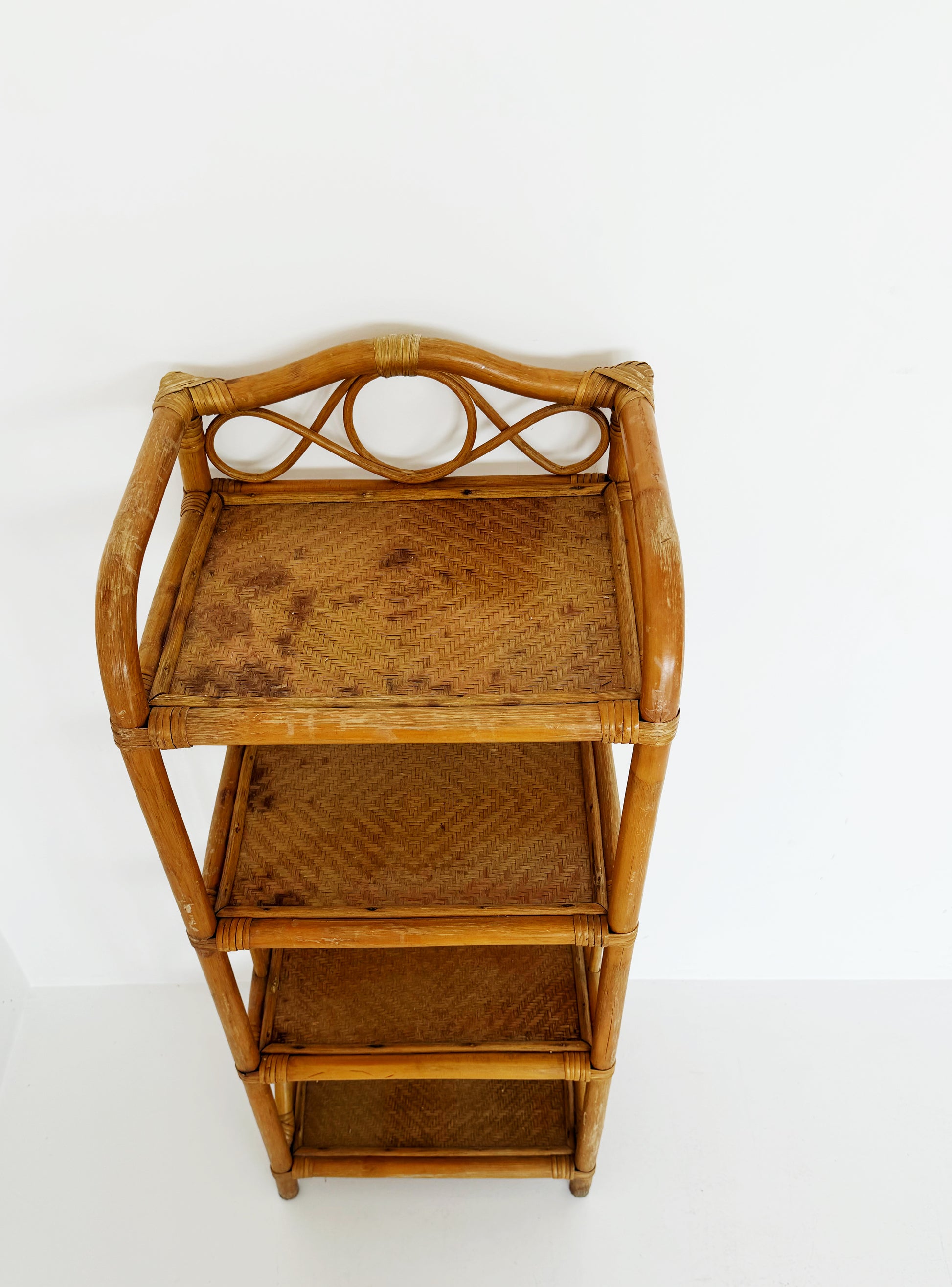 Bamboo and Rattan Shelving Unit – 1960s