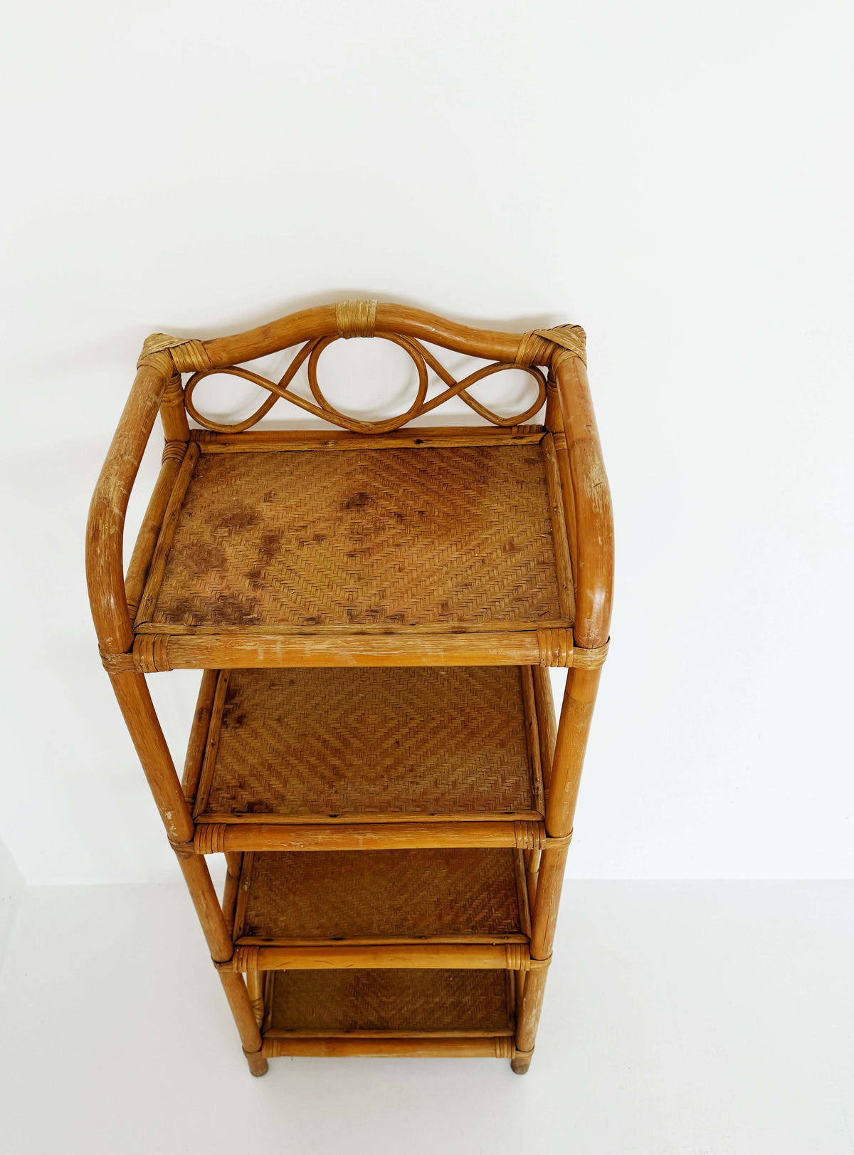 Bamboo and Rattan Shelving Unit – 1960s