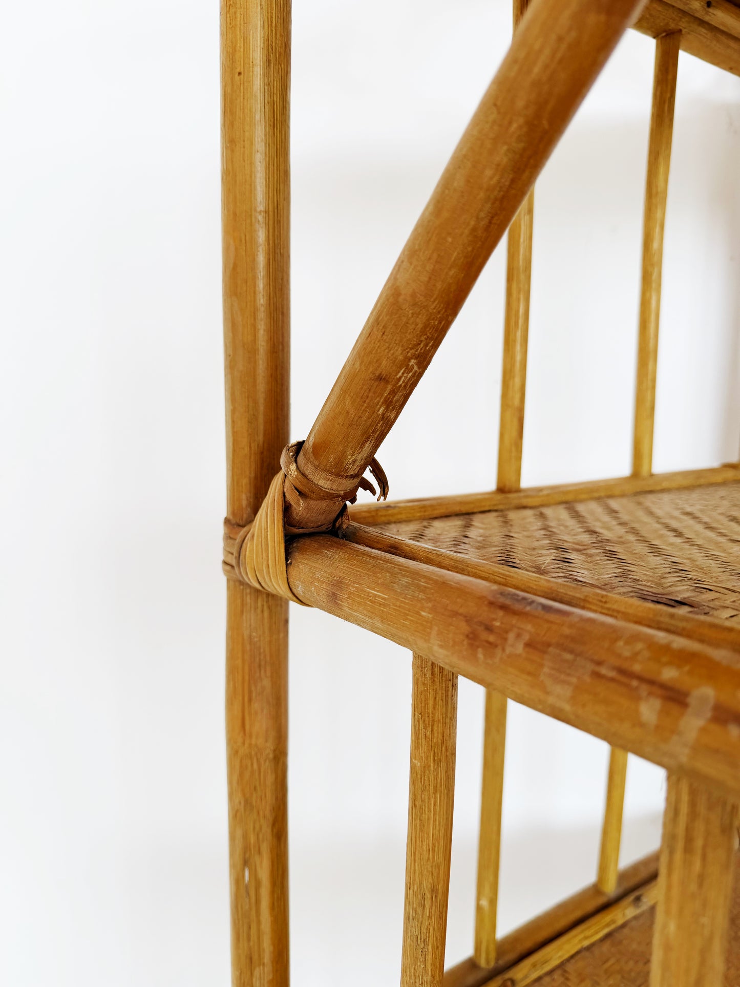 Bamboo and Rattan Shelving Unit – 1960s