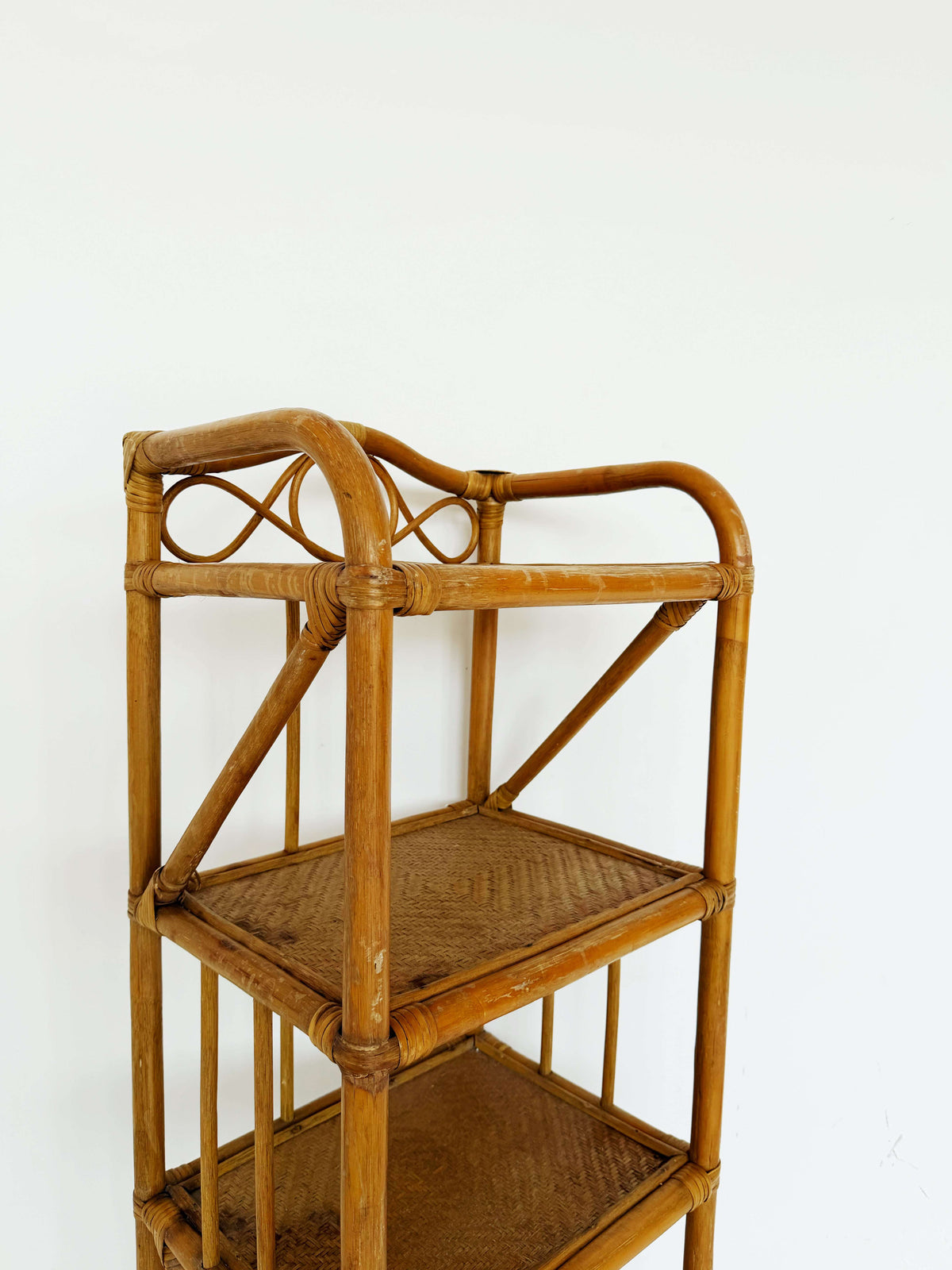 Bamboo and Rattan Shelving Unit – 1960s