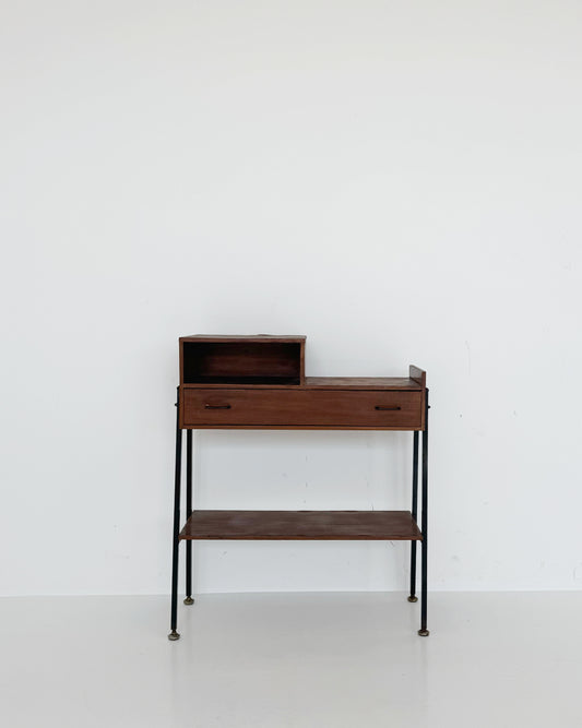Vintage wooden and metal cabinet – mid-century 1950s/1960s
