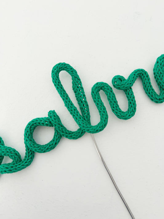 "Salvia" Tricotin Plant Topper – Decorazione Fatta a Mano