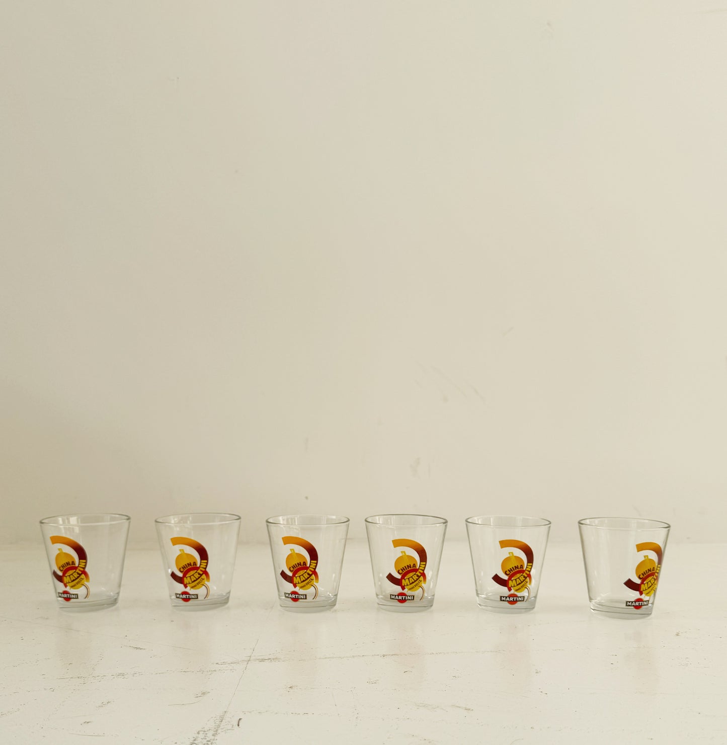 Set di bicchieri vintage Martini – “China Martini”