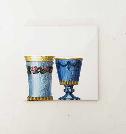 Fornasetti tile for Ceramica Bardelli