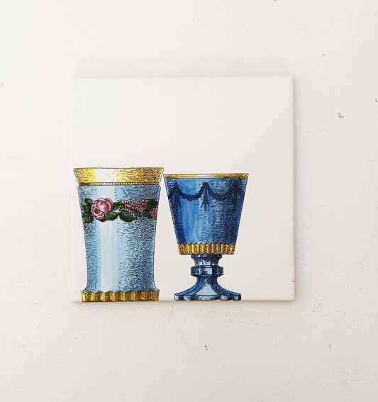 Fornasetti tile for Ceramica Bardelli