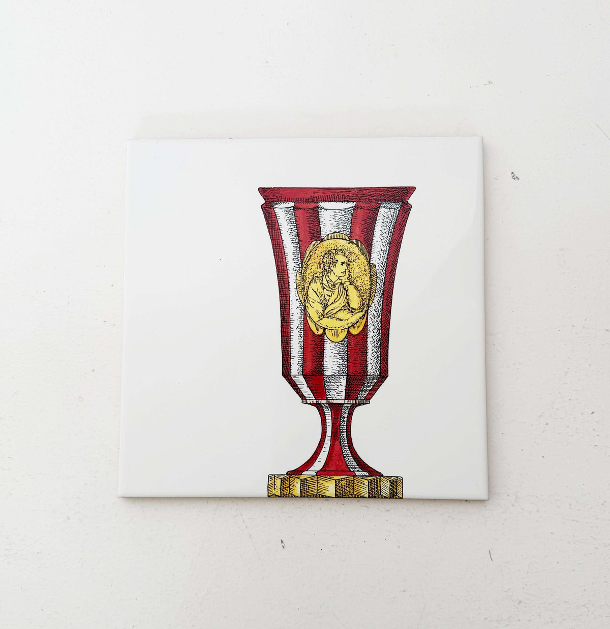 Fornasetti tile for Ceramica Bardelli