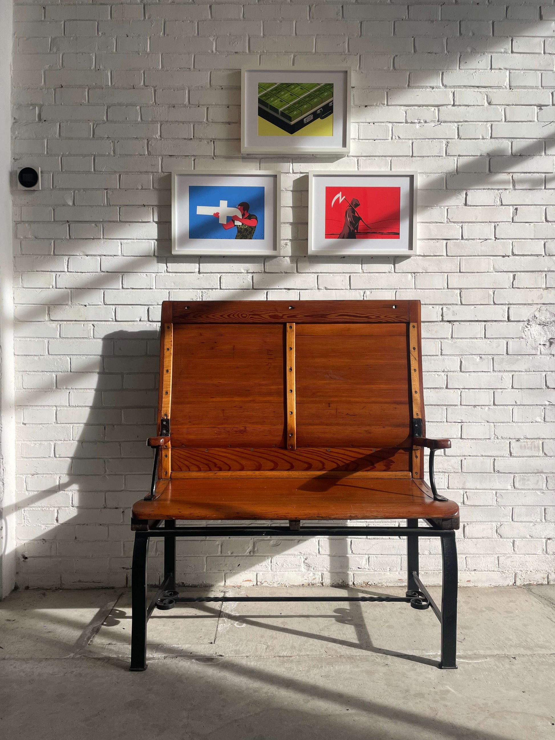 Railway bench