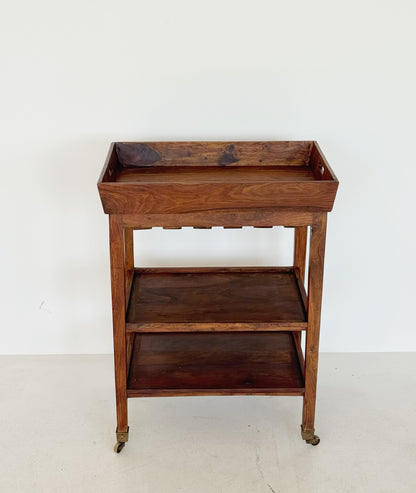 Carrello portavivande in legno