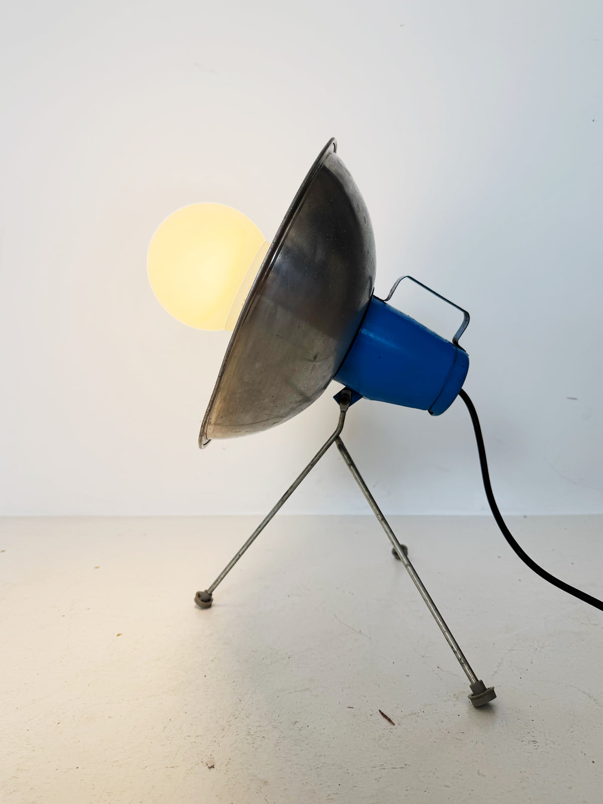 Lampada industriale vintage anni '70