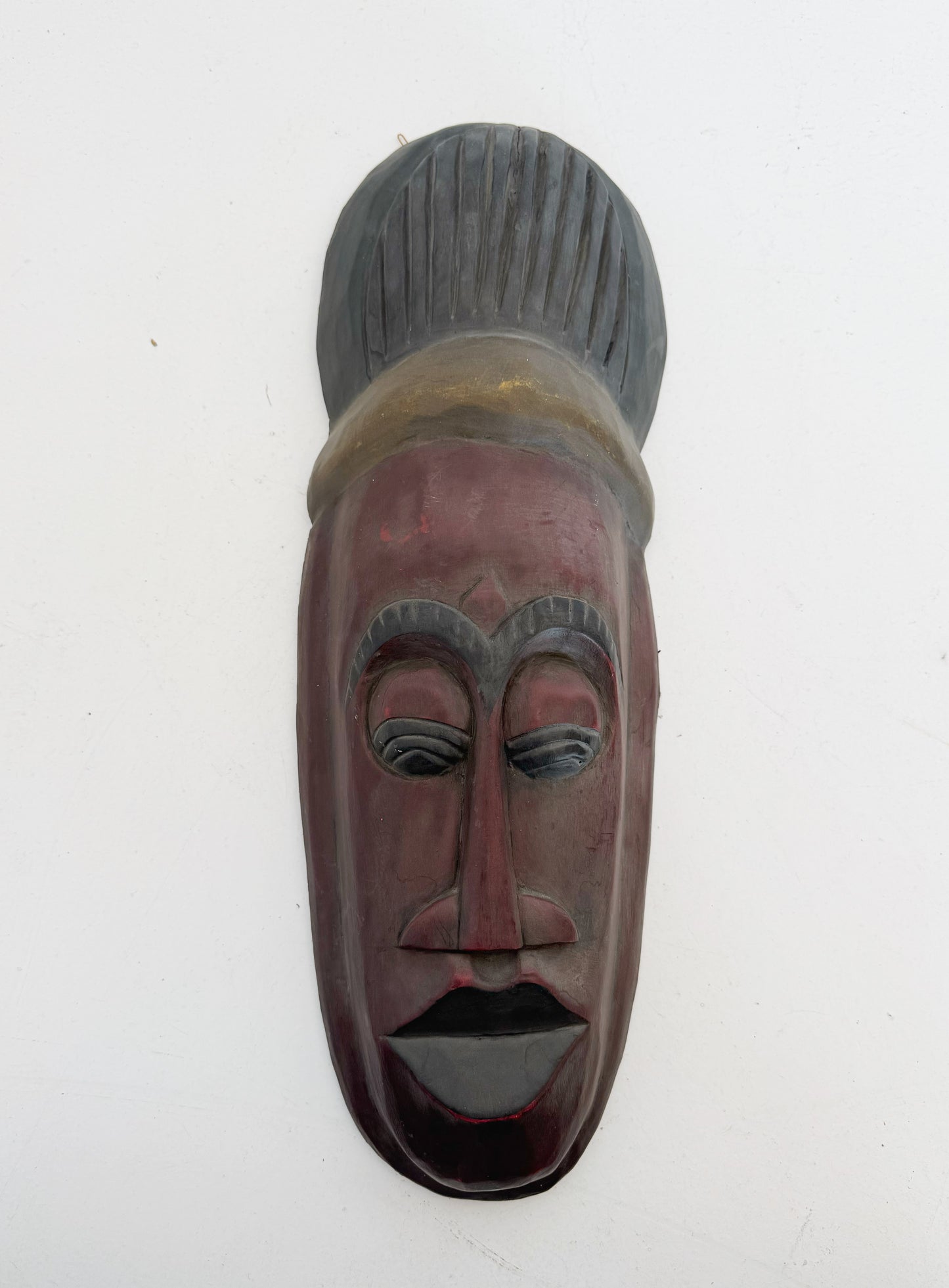 Decorative carved wooden African mask