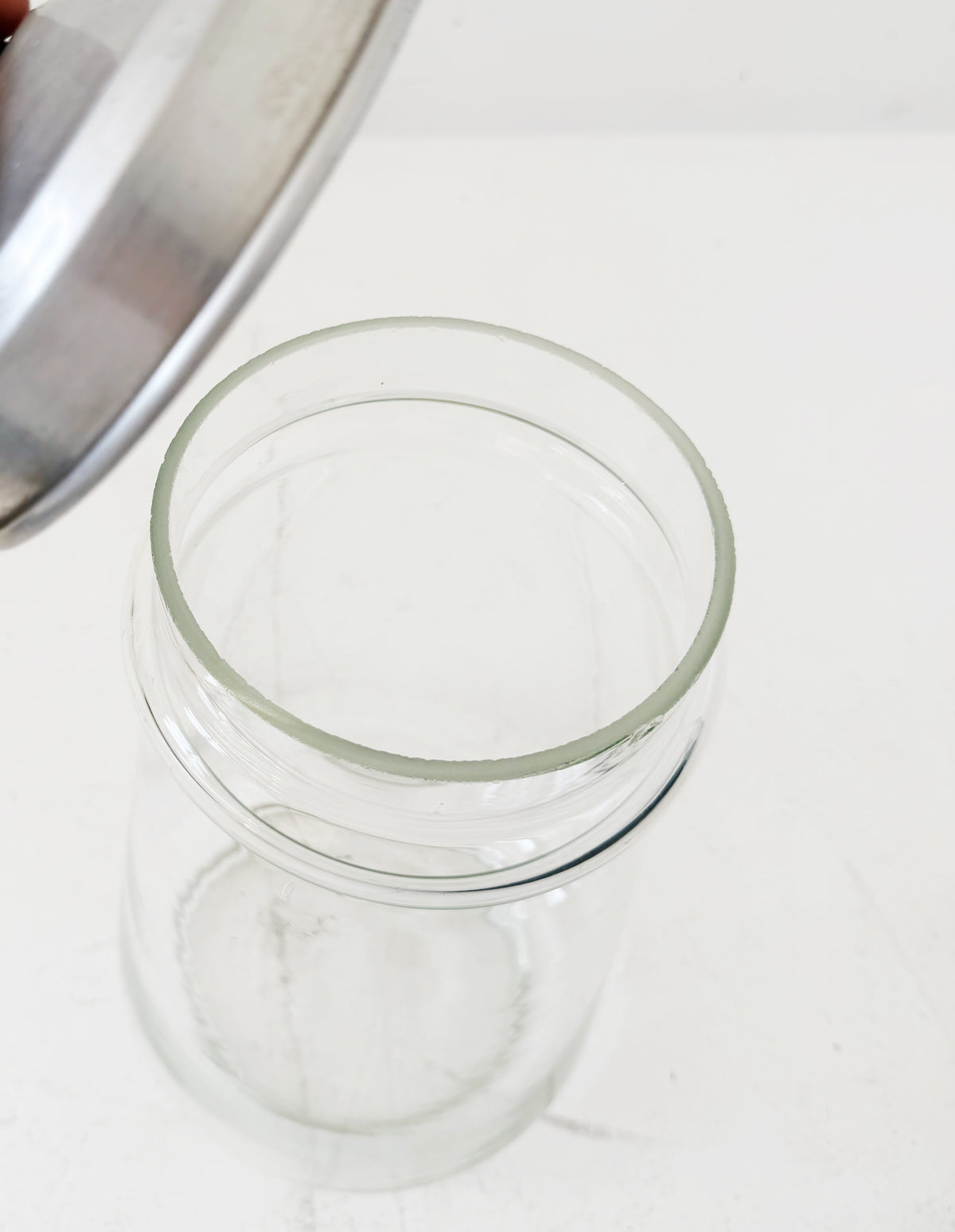 1960s glass candy jar