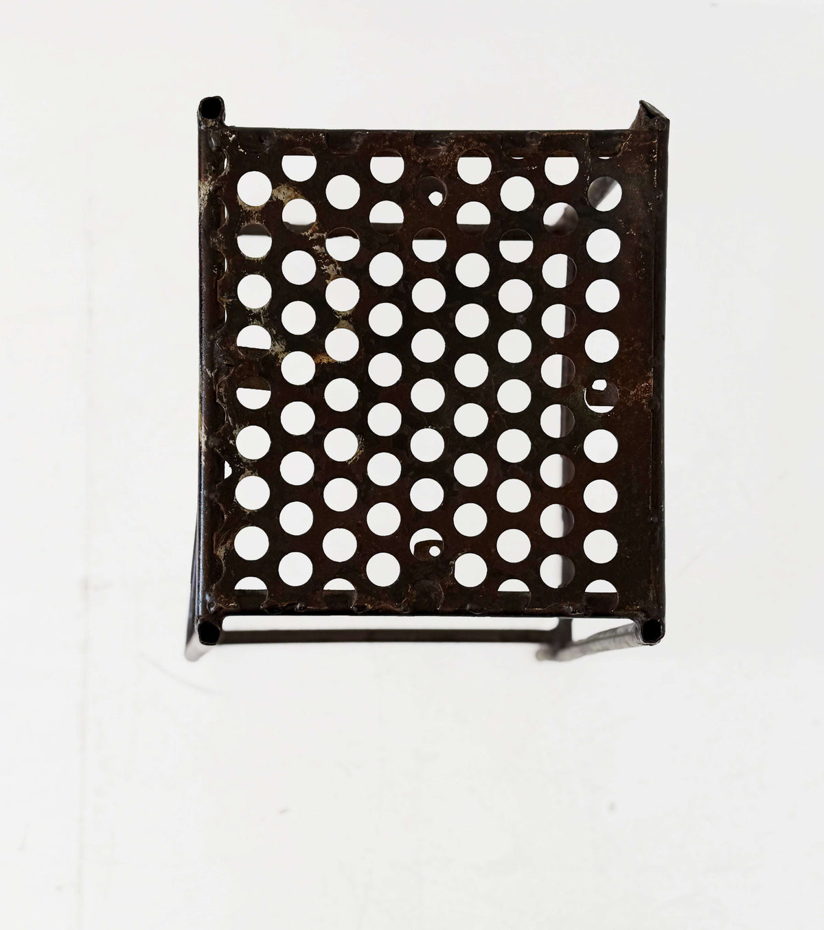 1960s industrial iron stool