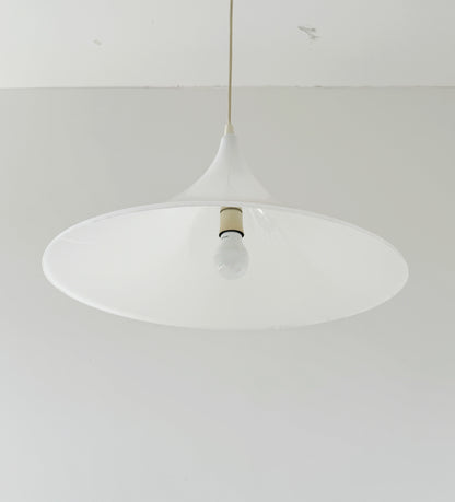 White Plexiglass Pendant Light – 1970s