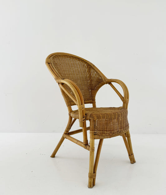Poltrona in rattan intrecciato