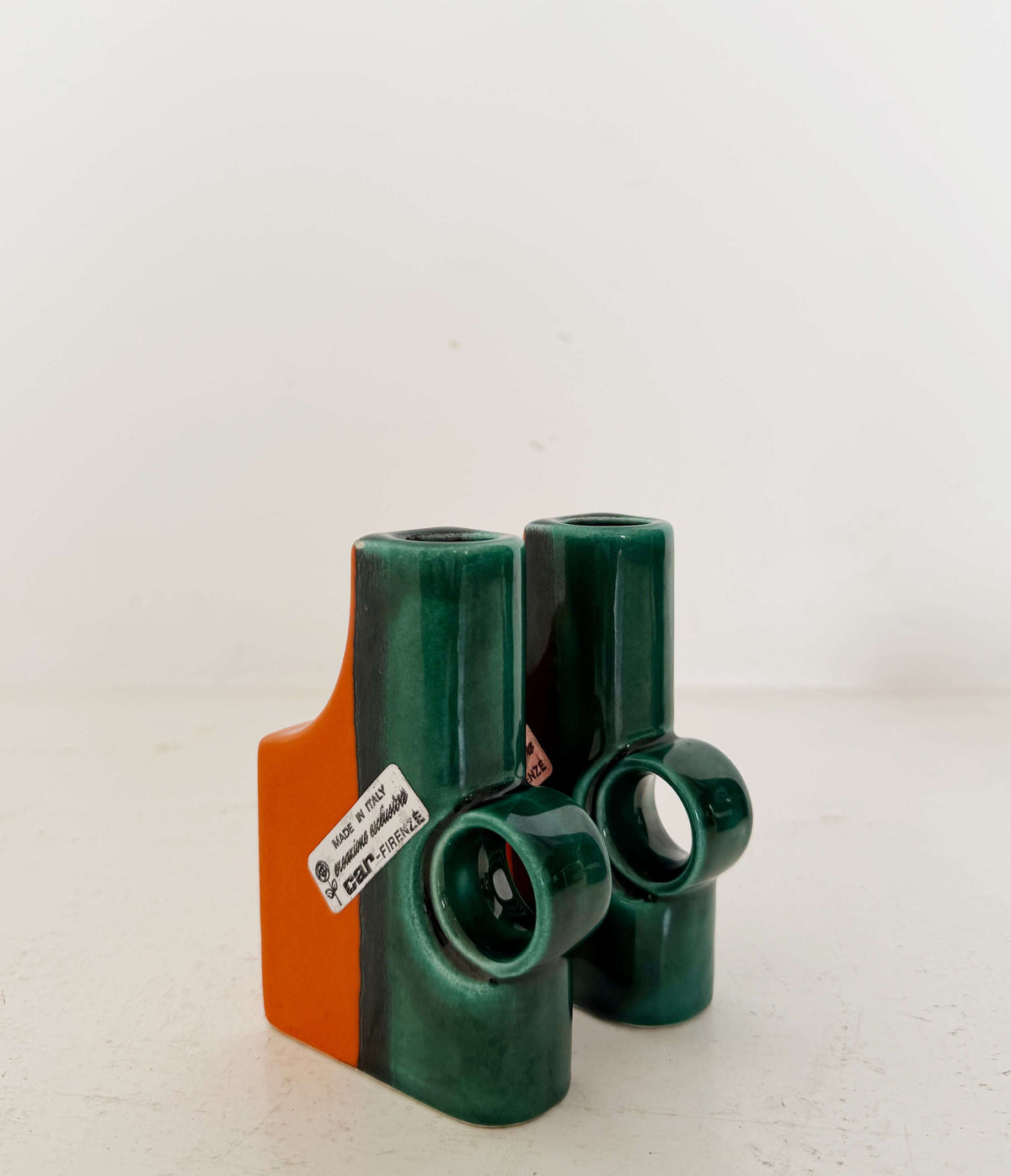 Pair of CAR Florence ceramic vessels, 1960s