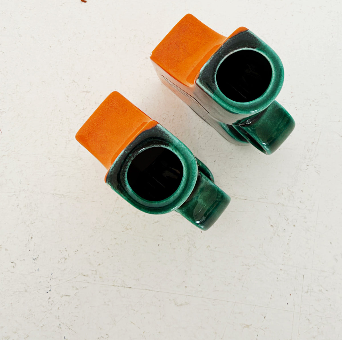 Pair of CAR Florence ceramic vessels, 1960s