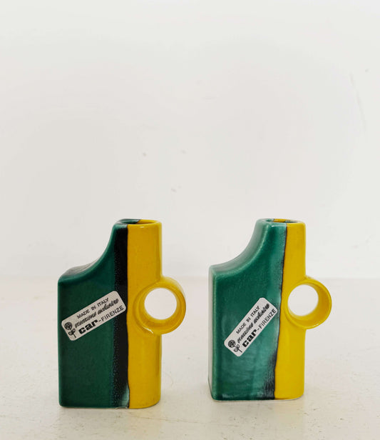Pair of CAR Florence ceramic vessels, 1960s