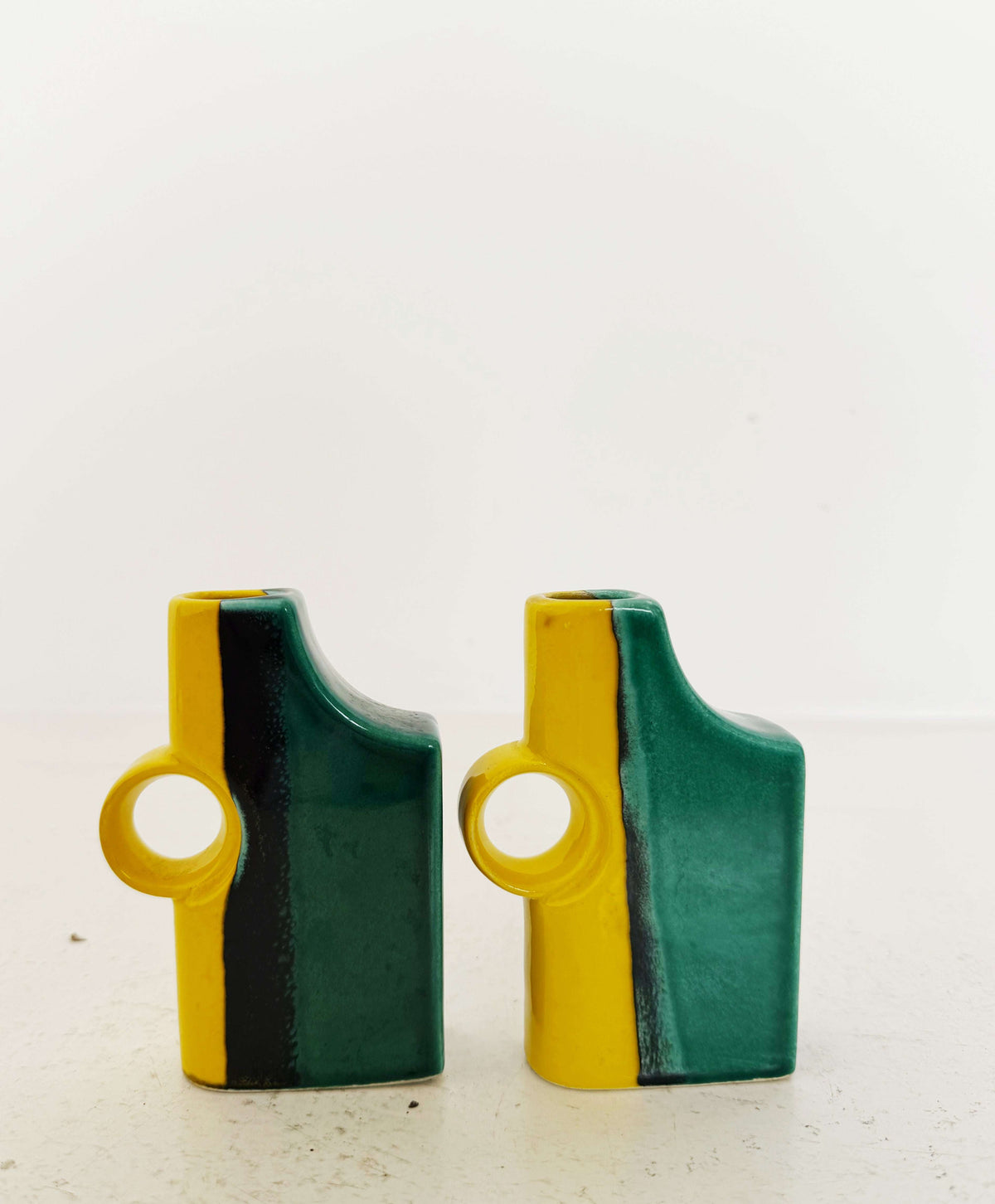 Pair of CAR Florence ceramic vessels, 1960s