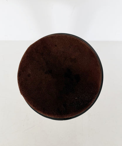 1970s vintage stool in glossy black