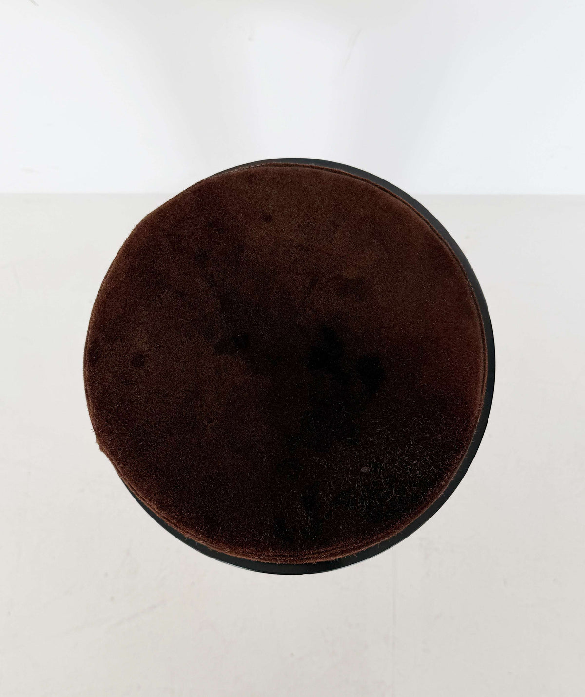 1970s vintage stool in glossy black