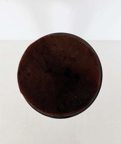 1970s vintage stool in glossy black