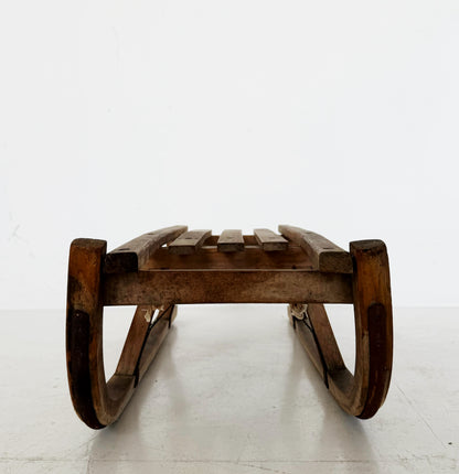 Vintage Wooden Sled – 1960s