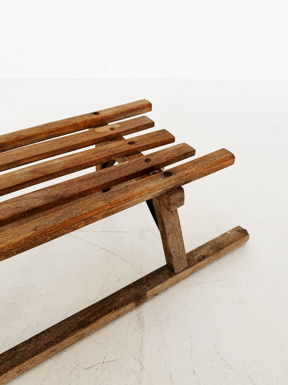 Vintage Wooden Sled – 1960s