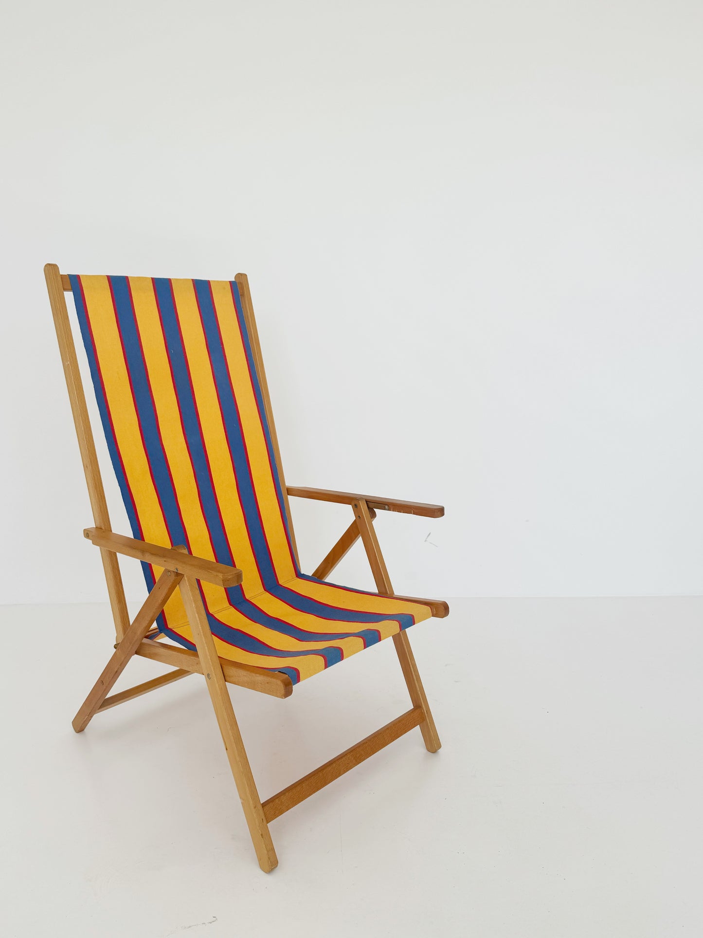 Sdraio in legno e tela