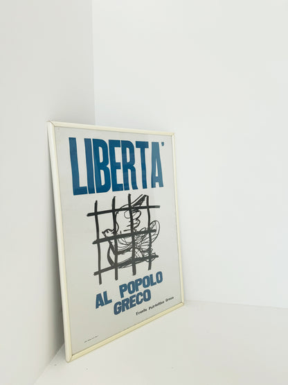 Poster "Libertà al popolo Greco"