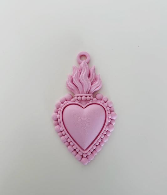 Pink Sacred Heart Ex-Voto – Loppis | 3D Printing.