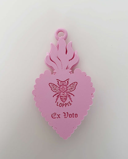 Pink Sacred Heart Ex-Voto – Loppis | 3D Printing.