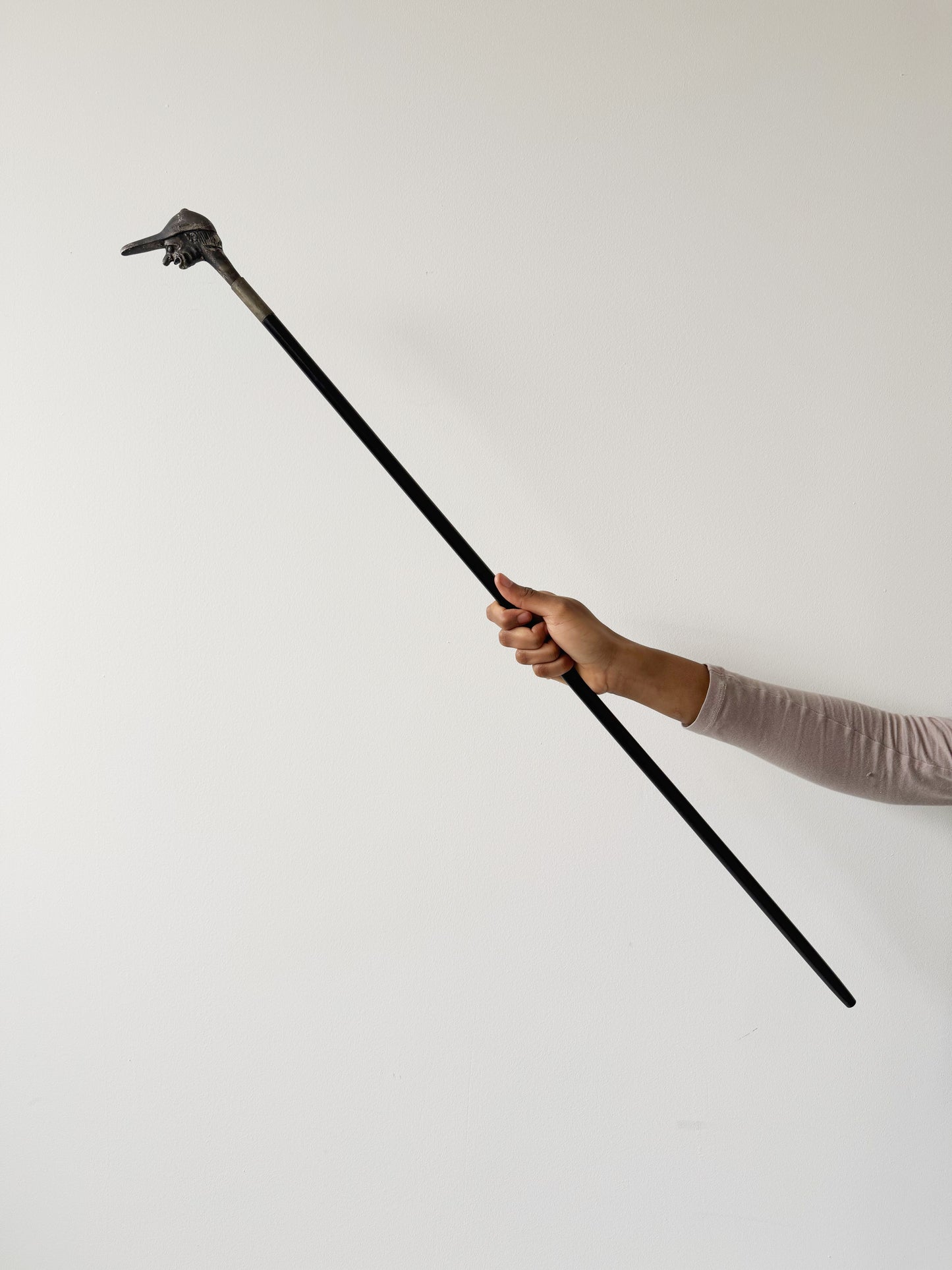 bastone da passeggio con manico figurativo caricaturale (fine XIX – inizi XX secolo)