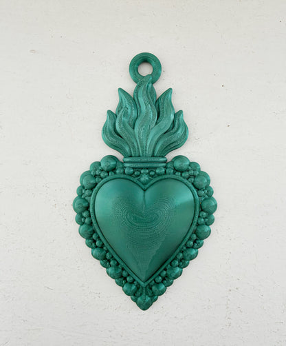 Ex Voto Cuore Sacro Verde Seta – Loppis | Stampa 3D