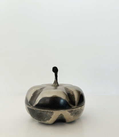 Vintage fruit-shaped metal box