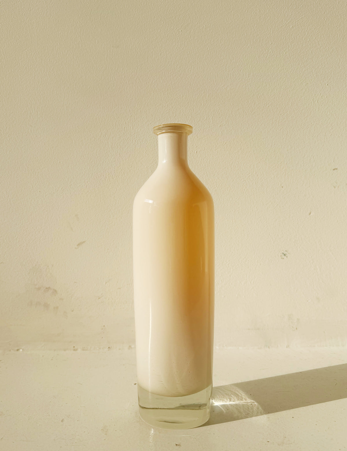 Decorative, narrow-necked bottle