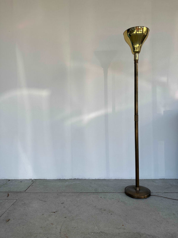 Brass floor lamp