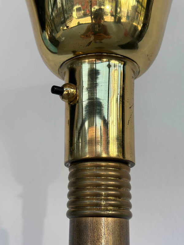 Brass floor lamp