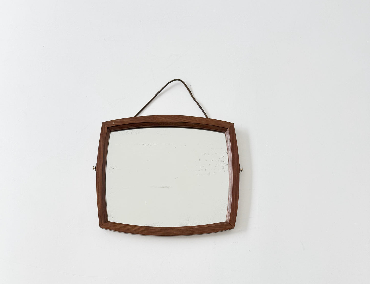 Specchio con cornice in legno curvato – anni '50 / '60