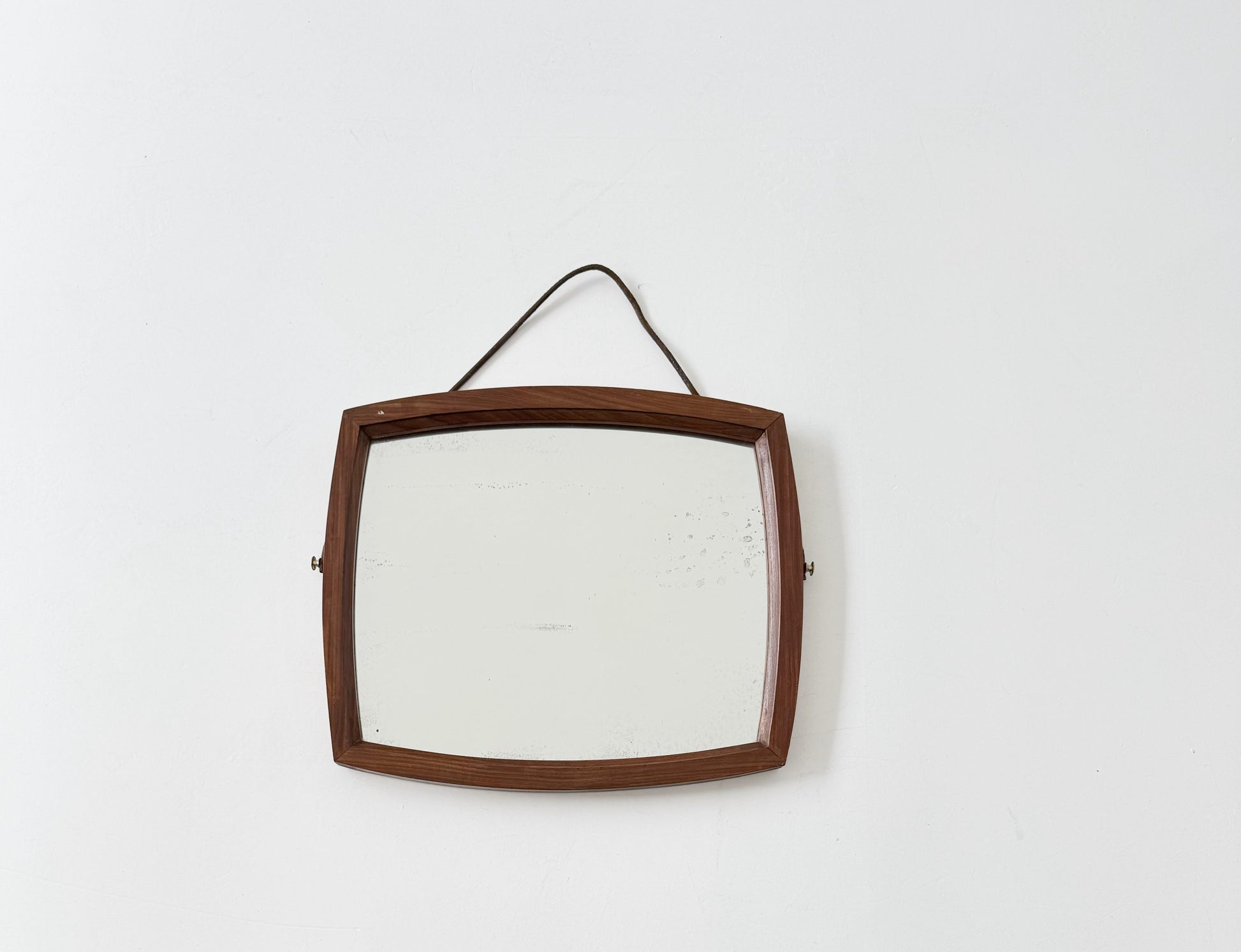 Specchio con cornice in legno curvato – anni '50 / '60