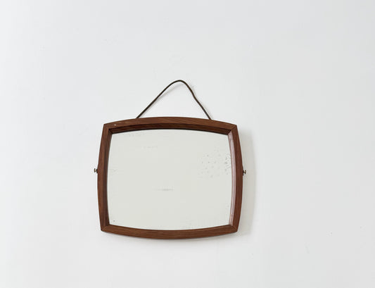 Specchio con cornice in legno curvato – anni '50 / '60