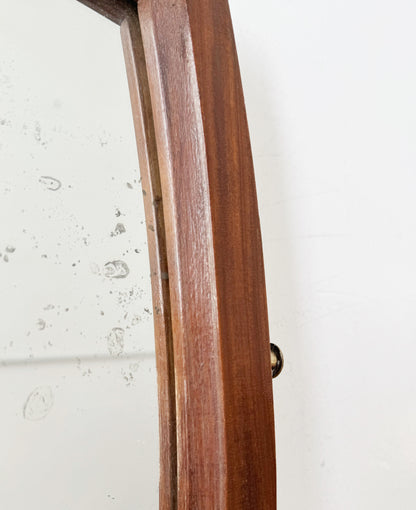 Specchio con cornice in legno curvato – anni '50 / '60